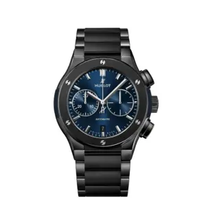 Hublot Replicas Classic Fusion Chronograph Ceramic Blue Bracelet 520 CM 7170 CM