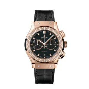 Hublot Replicas Classic Fusion Chronograph King Gold Diamonds 541 OX 1181 LR 1104