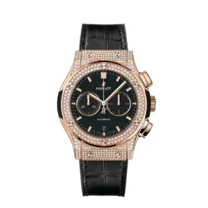 Hublot Replicas Classic Fusion Chronograph King Gold Pave 541 OX 1181 LR 1704