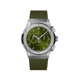 Hublot Replicas Classic Fusion Chronograph Titanium Green 42MM 541 NX 8970 RX
