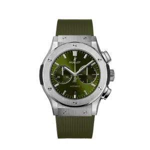Hublot Replicas Classic Fusion Chronograph Titanium Green 45MM 521 NX 8970 RX