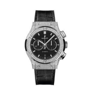 Hublot Replicas Classic Fusion Chronograph Titanium Pave 42MM 541 NX 1171 LR 1704