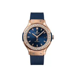 Hublot Replicas Classic Fusion King Gold Blue Diamonds 565 OX 7180 RX 1204