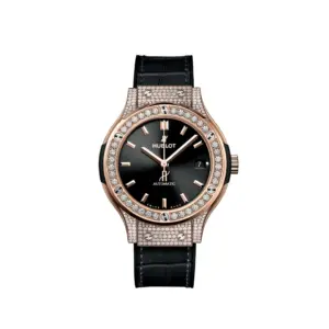 Hublot Replicas Classic Fusion King Gold Pave 38MM 565 OX 1480 LR 1604