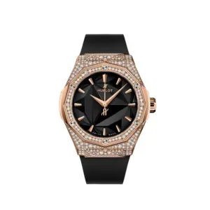 Hublot Replicas Classic Fusion Orlinski King Gold Pave 550 OS 1800 RX 1604 ORL19