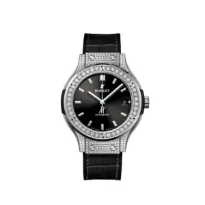 Hublot Replicas Classic Fusion Titanium Pave 38MM 565 NX 1470 LR 1604