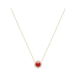 PIAGET Possession pendant Rose Gold Carnelian fake diamond necklace G33PD600