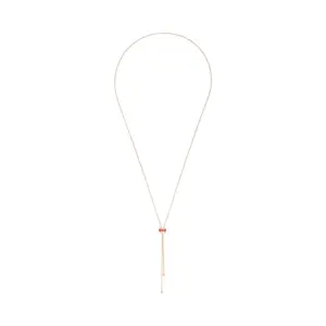 PIAGET Possession pendant Rose Gold Ruby fake diamond necklace G33PG600