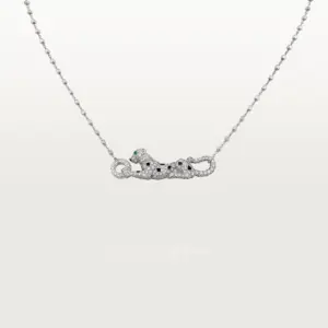 Panthere de Fake Cartier necklace 18K white gold Cartier N7424219