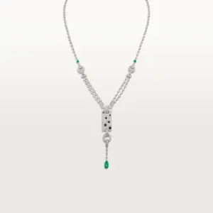 Panthere de Fake Cartier necklace white gold onyx Cartier H7000741