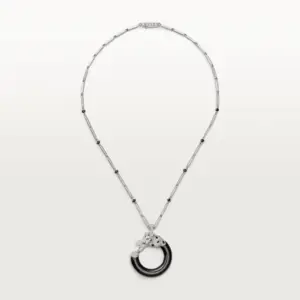 Panthere de Fake Cartier necklace white gold set Cartier H7000013
