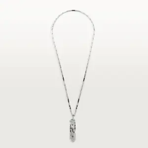 Panthere de Fake Cartier necklace white gold set Cartier H7000740