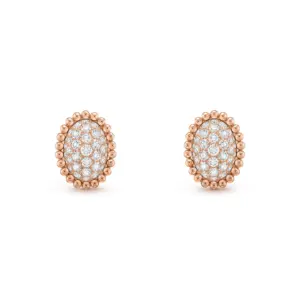 Perlee diamonds pave van cleef arpels earrings replica 18K VCARP7UX00