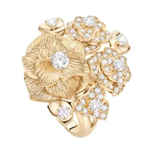 Piaget Rose fake diamond rings Rose Gold fake diamond rings G34UX100