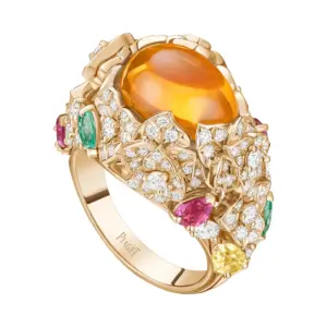 Piaget Rose fake diamond rings Rose goldsemiprecious stones G34UX400