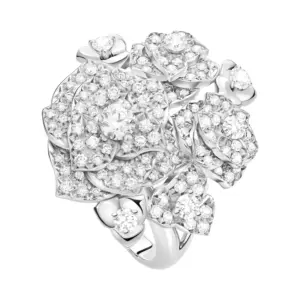 Piaget Rose fake diamond rings White goldfake diamond rings G34UX300