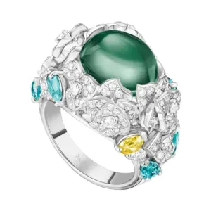 Piaget Rose fake diamond rings White goldsemiprecious stones G34UX500