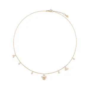 Piaget Rose necklace Rose Gold fake diamond necklace G37UB600