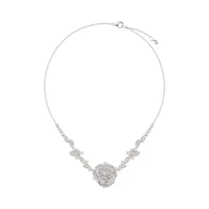 Piaget Rose necklace White goldfake diamond necklace G37UA600