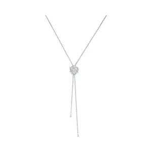 Piaget Rose pendant White Gold fake diamond necklace G33U0093
