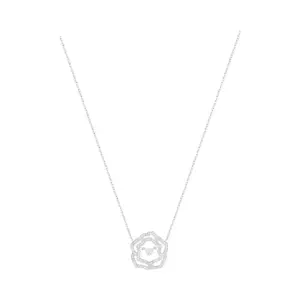 Piaget Rose pendant White Gold fake diamond necklace G33U0981
