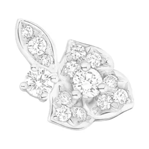 Piaget Rose single earring White Gold Diamond replica earrings G38U0096