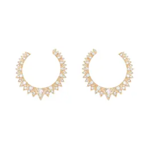 Piaget Sunlight earrings Rose Gold Diamond replica earrings G38L1D00