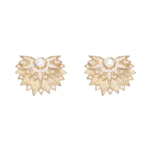 Piaget Sunlight earrings Rose Gold Diamond replica earrings G38RA100