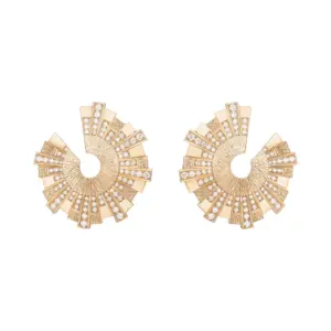Piaget Sunlight earrings Rose Gold Diamond replica earrings G38RA200