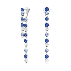 Piaget Sunlight earrings White Gold Sapphire Diamond replica earrings G38R5700