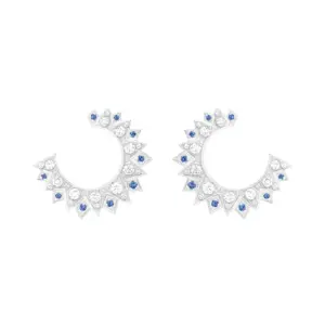Piaget Sunlight earrings White Gold Sapphire Diamond replica earrings G38R7400