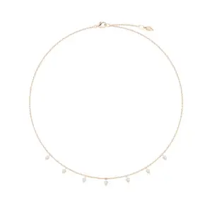 Piaget Sunlight necklace Rose Gold fake diamond necklace G37R0500