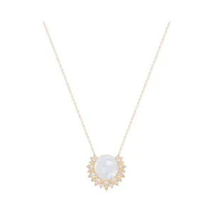 Piaget Sunlight pendant Rose Gold MotherofPearl fake diamond necklace G33R3200