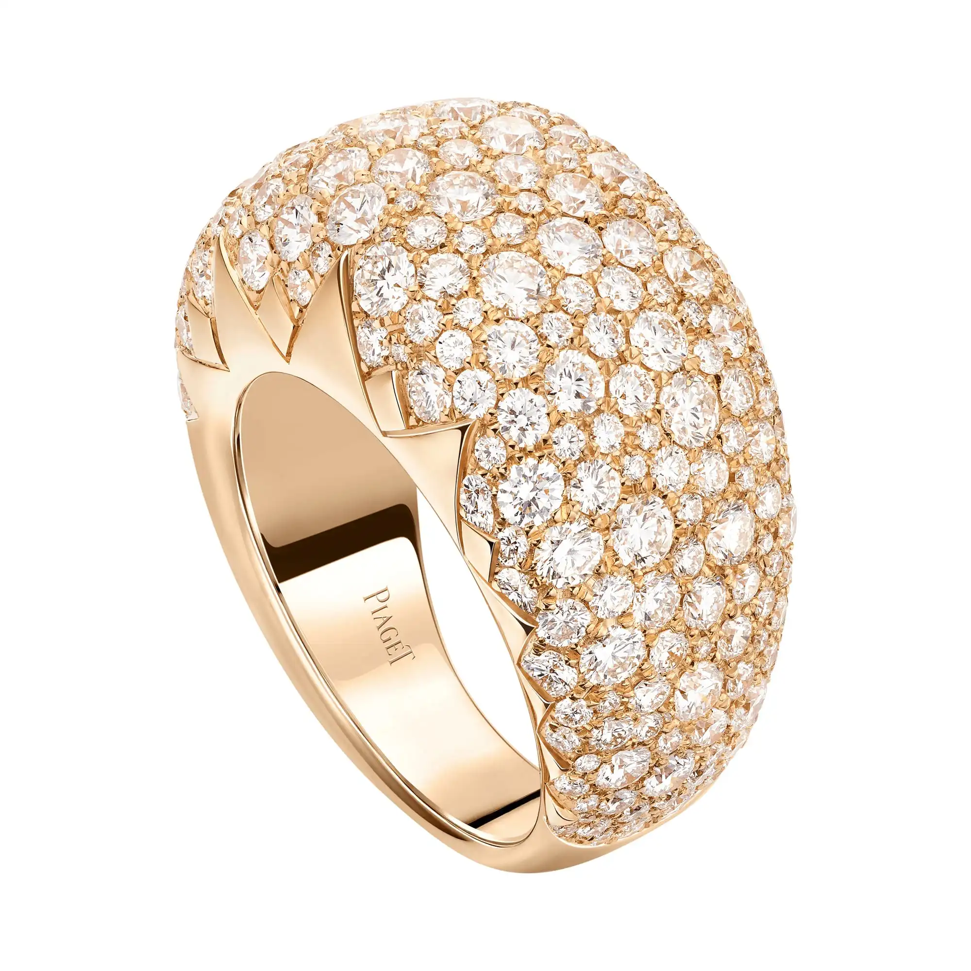 Piaget Sunlight ring Rose goldfake diamond rings G34L3G00