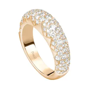 Piaget Sunlight ring Rose goldfake diamond rings G34R1600