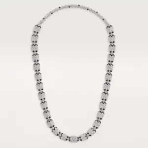 Polymorph cartier replica necklace white gold set with Cartier H7001115