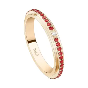 Possession ring Small modelrose goldrubyfake diamond rings G34P6I00