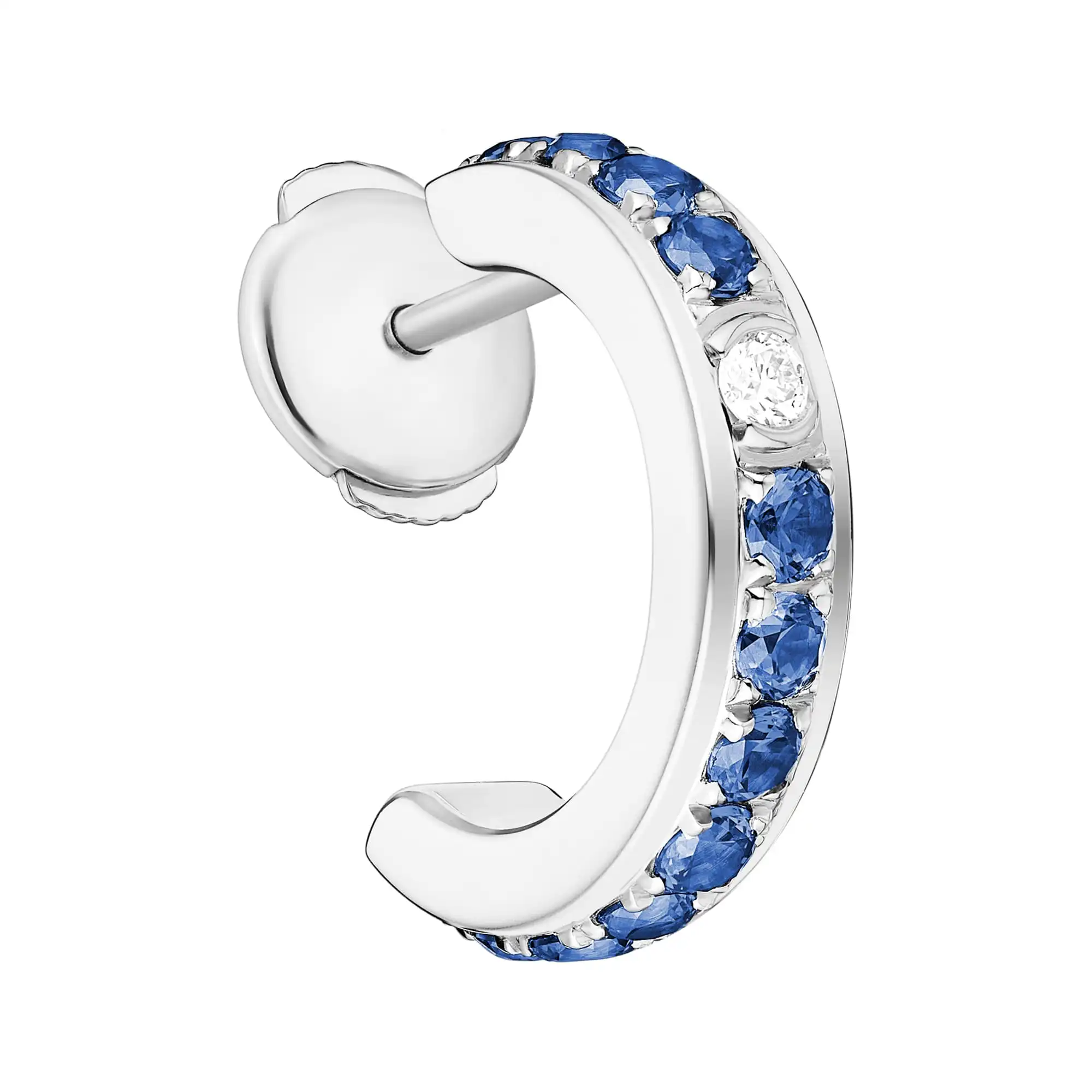 Possession single earring White Gold Sapphire Diamond replica earrings G38P2A00