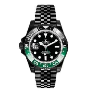 ROLEX REPLICA SUPER CLONE WATCHES GMT MASTER II 126720VTNR GREEN BEZEL SPRITE JUBILEE DLC PVD 126720JDLC