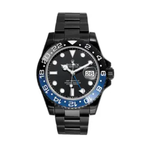 ROLEX REPLICA SUPER CLONE WATCHES GMT MASTER II BATMAN 126710BLNR DLC PVD 126710DLC