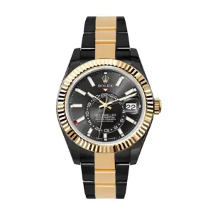 ROLEX REPLICA SUPER CLONE WATCHES GOLD SKY DWELLER 336933 DLC PVD 336933DLC