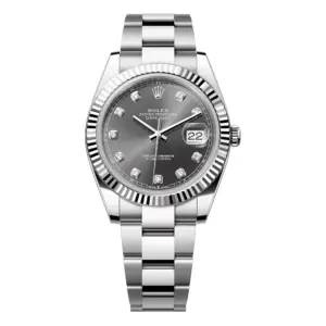 SUPER CLONE ROLEX REPLICA DATEJUST 41MM STAINLESS STEEL 126334 RHODIUM DIAMOND 126334RDO