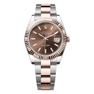 SUPER CLONE ROLEX REPLICA WATCH DATEJUST 41 ROSE GOLD 126331 0001 CLEAN