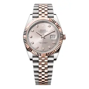 SUPER CLONE ROLEX REPLICA WATCH DATEJUST 41 ROSE GOLD 126331 0008 CLEAN