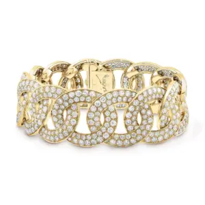 Van Cleef Arpels Olympia Bracelet 18K Yellow Gold Diamond VCARO7BF00