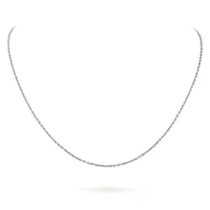 Van Cleef Arpels Trace Chain 42cm 18K White Gold VCARO26L00