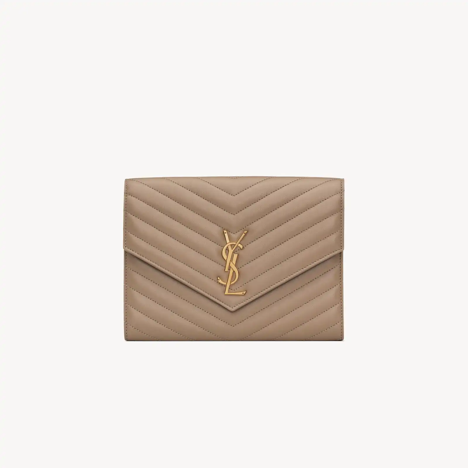 YSL Replica cassandre matelasse flap pouch in lambskin 759533AAA441722