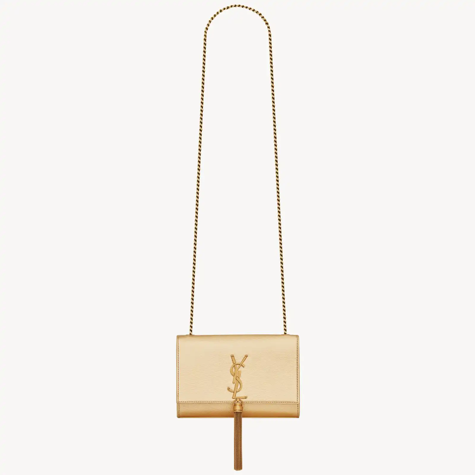 YSL Replica kate tassel small in metallic leather 474366AAAKT8030