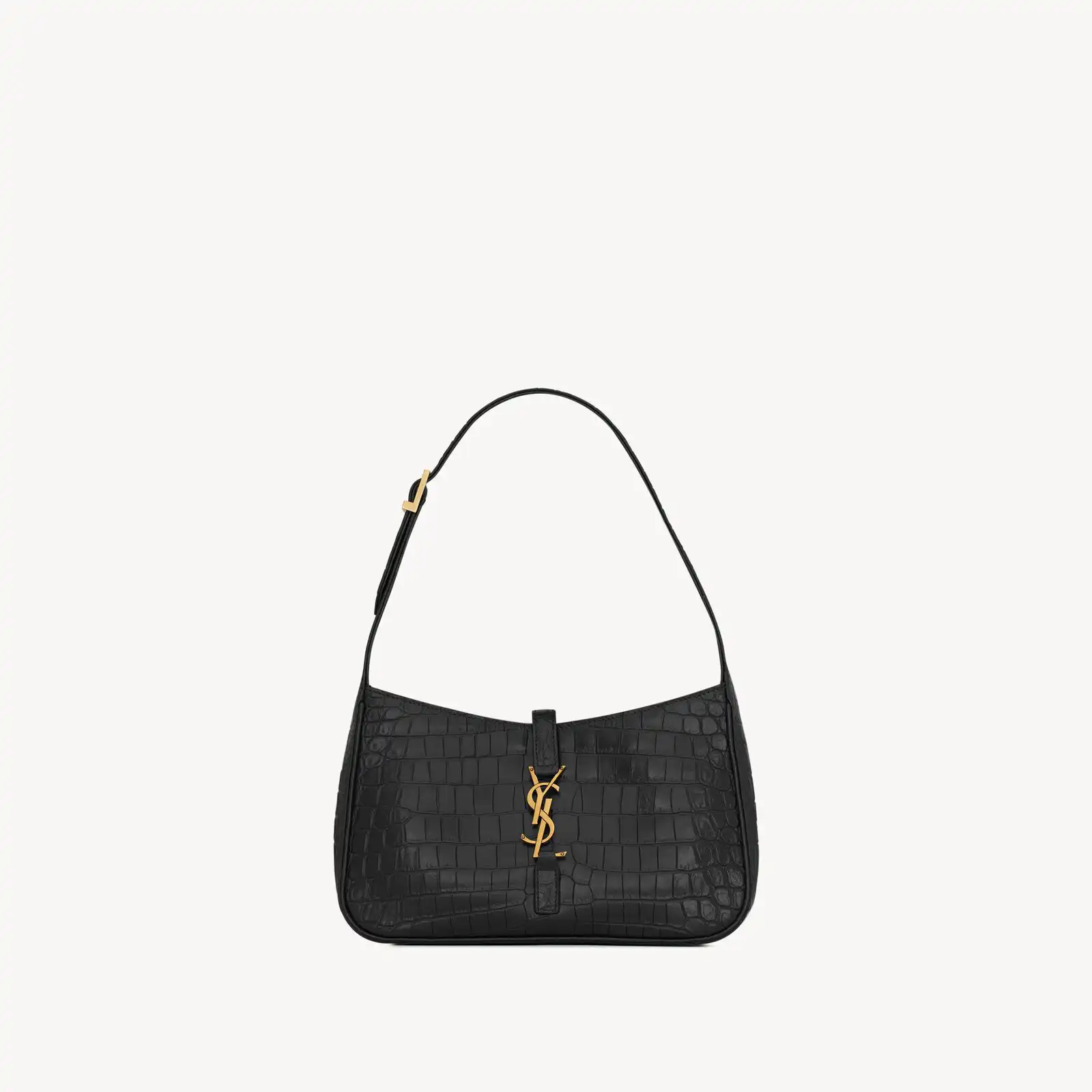 YSL Replica le 5 a 7 in crocodile embossed shiny leather 657228DZESW1062
