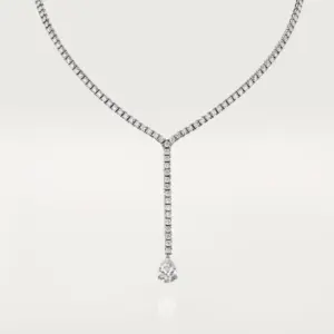cartier replica necklace white gold set with a Cartier N7424386